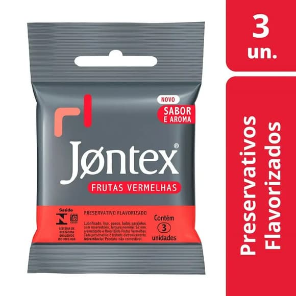 PRES JONTEX LUBRIFIC FRUTAS VERMELHAS C/3