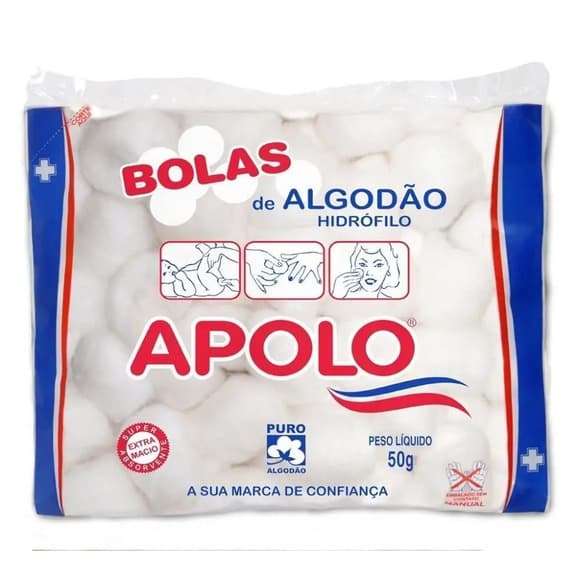 ALG APOLO BOLA HIDR BRANCA PAC 50G