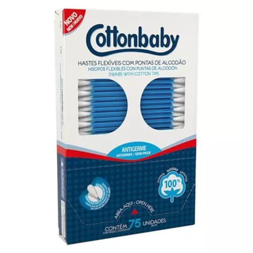 HASTES FLEXIVEIS COTTONBABY C/75 UNI