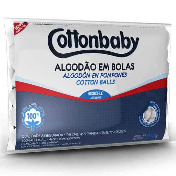 ALGODAO BOLAS COTTON BABY 50G