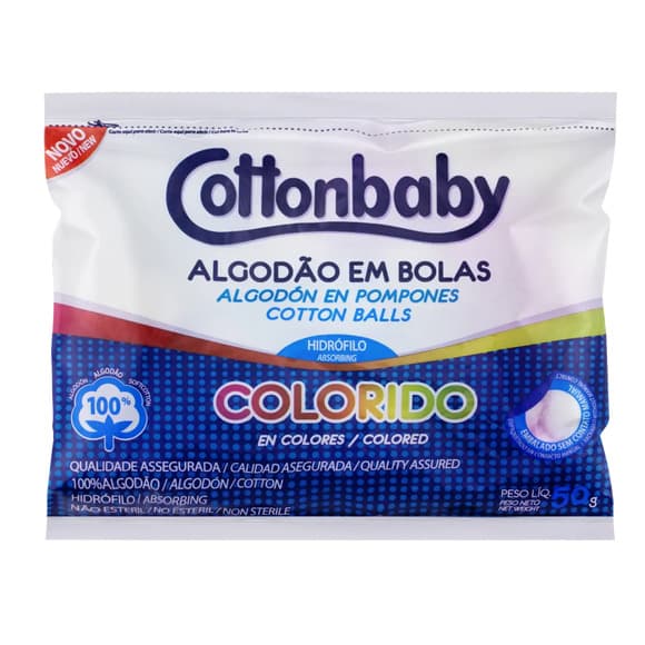 ALGODAO BOLA COLORID 50G COTTONBABY