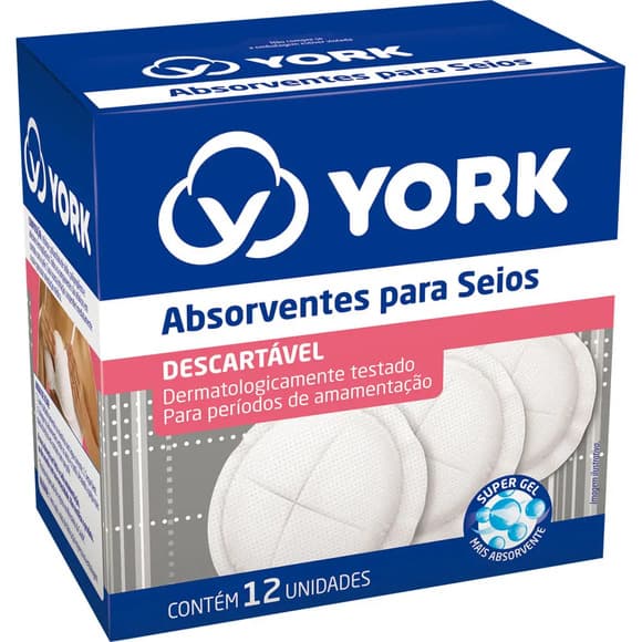 ABSORVENTE YORK P/ SEIOS C/12