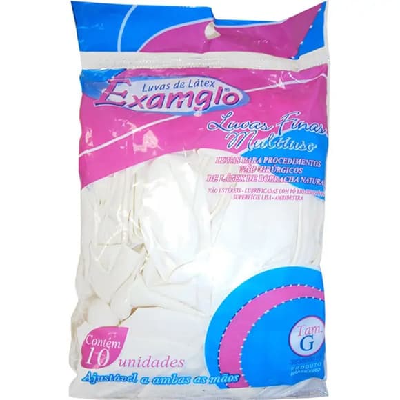 LUVA EXAMGLO G C\10 UN