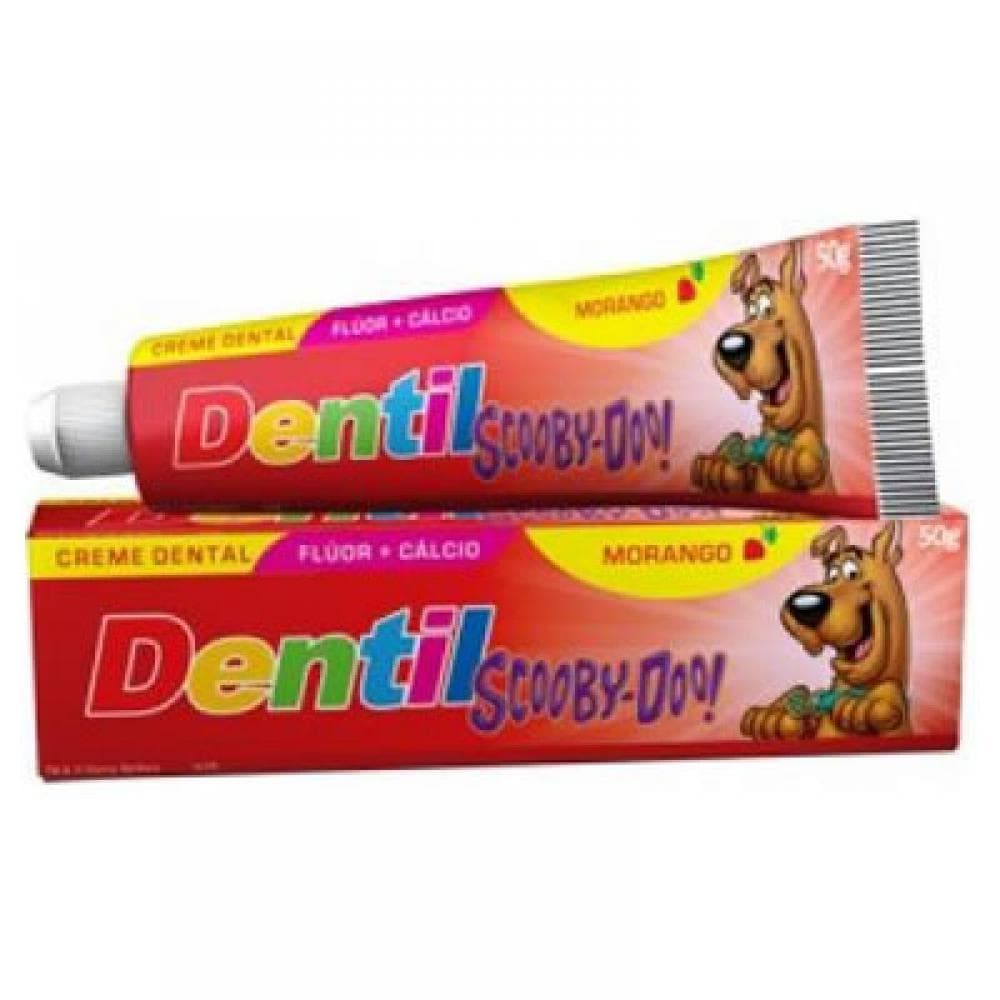 CR DENT INF DENTIL SCOOBY DOO MORANGO