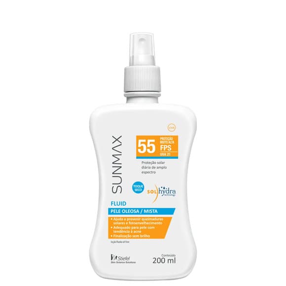 SUNMAX FLUID FPS 55 PELE OLEO/MIST 200ML