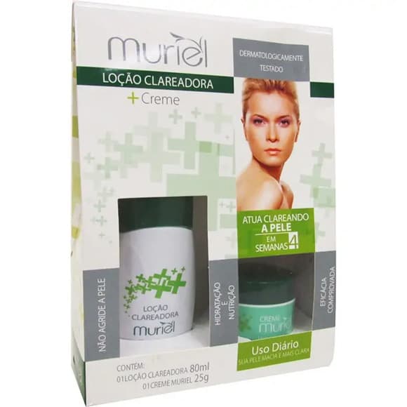 KIT LOCAO CLAREADORA E CREME MURIEL
