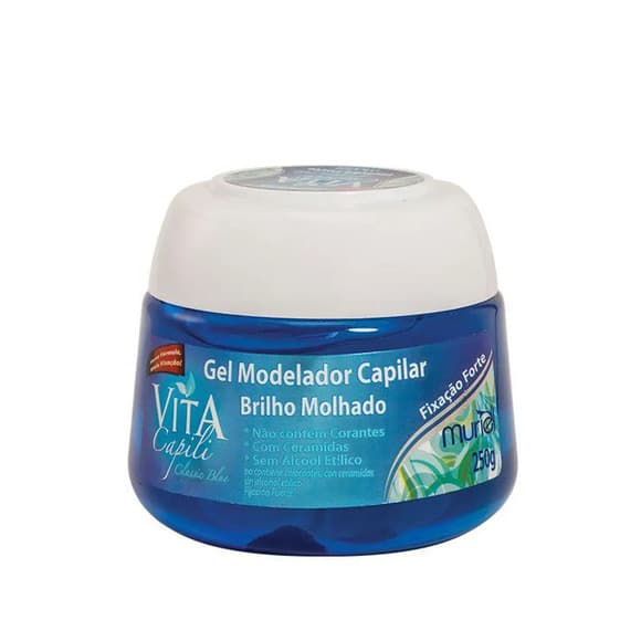 GEL  CAPILAR BRILHO   MOLHADO AZUL 250G
