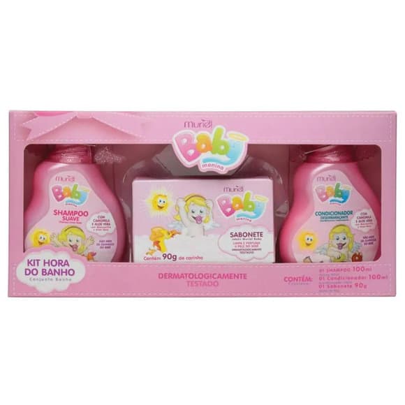 KIT MURIEL BABY HORA DO BANHO MENINA