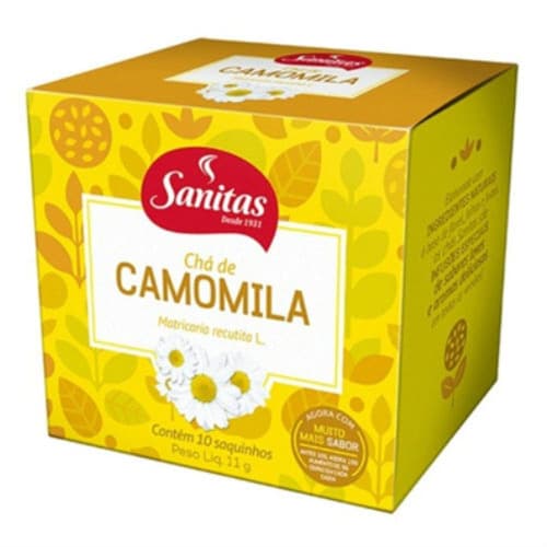 CHA CAMOMILA SANITAS C/10 SACHES 10G