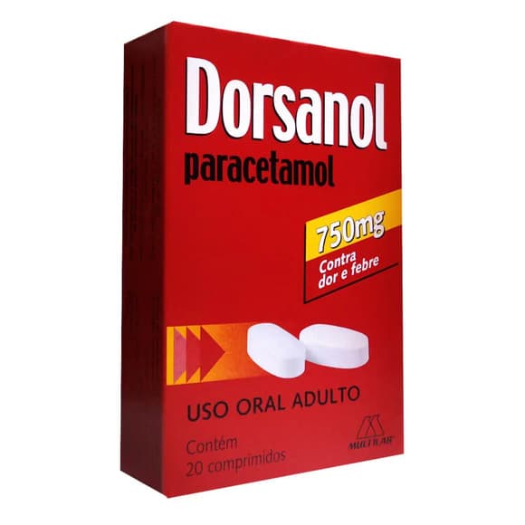 DORSANOL 750MG 20COMP PARACET.