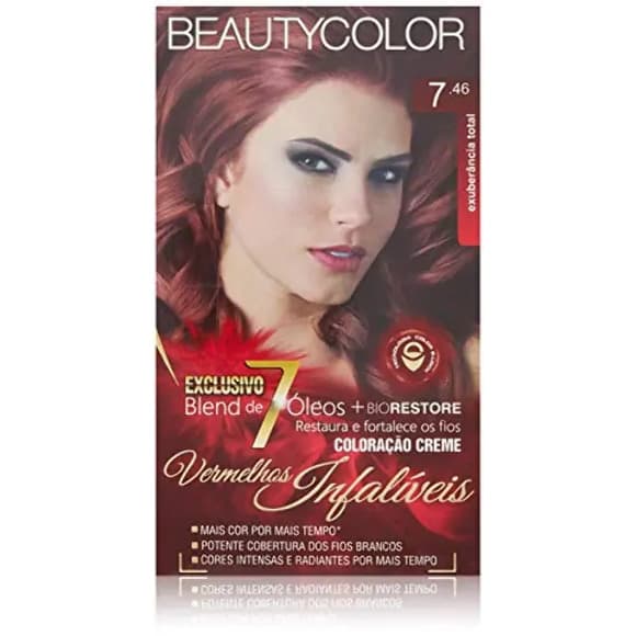 TINT BEAUTY COLOR 7.46 COBRE AVERMELH