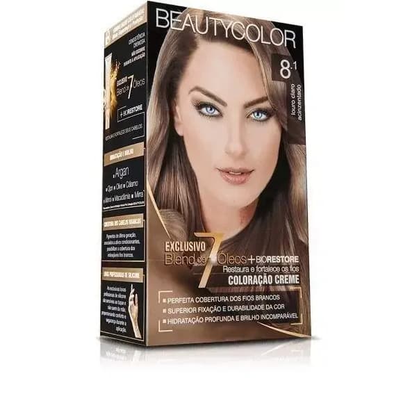 TINT BEAUTY COLOR 8.1 LOUR CINZA ACINZ
