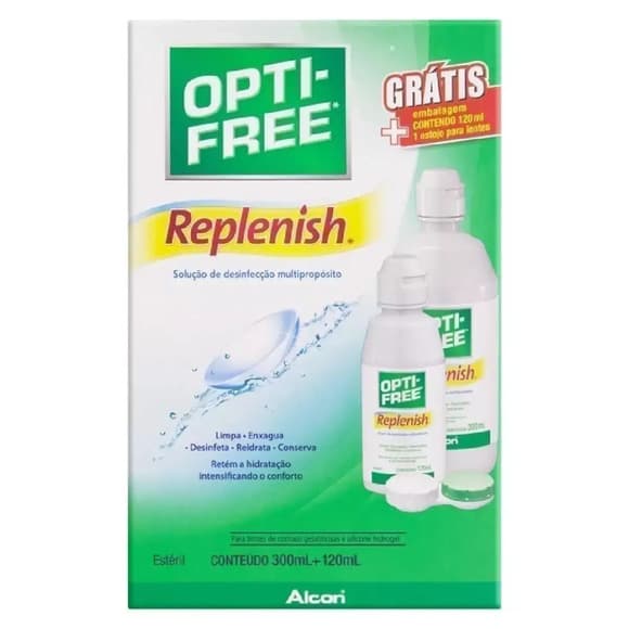 OPTI-FREE REPLENISH 300ML+120GRAT+EST