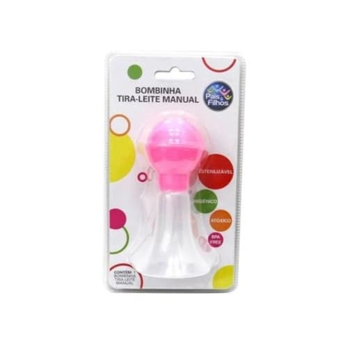 BOMBINHA TIRA-LEITE MANUAL ROSA PAIS/FIL