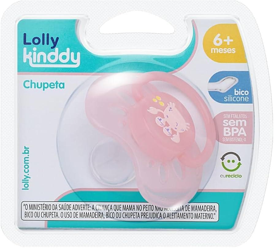 CHUP LOLLY N2 BICO SILICONE ROSA