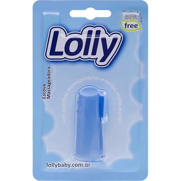 ESCOVA MASSAGEADORA LOLLY AZUL