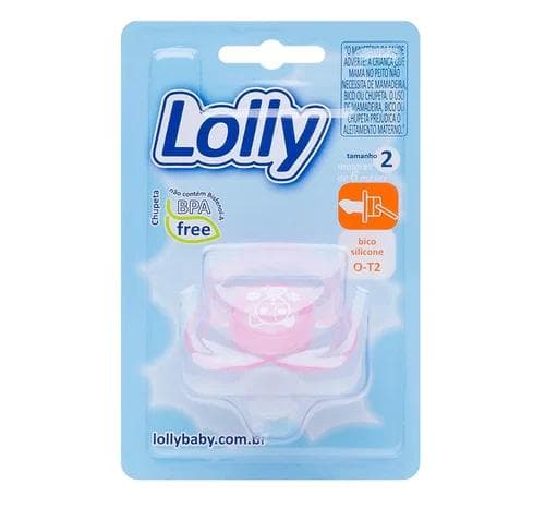 CHUPETA LOLLY VIVA BICO SILIC. RED NA.2