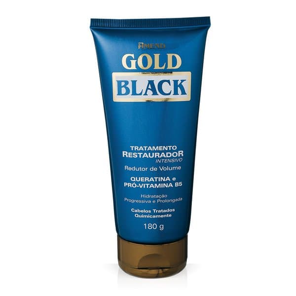 CR TRAT GOLD BLACK REST QUERATINA 180G