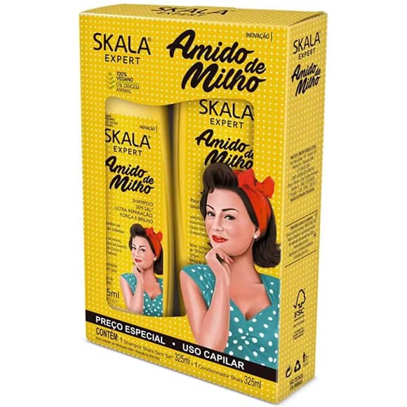 KIT SH +COND SKALA   AMIDO DE MILHO 325ML