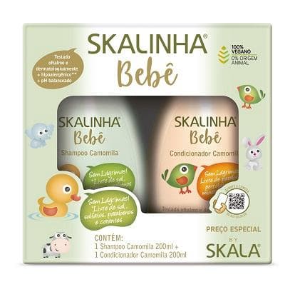 KIT SH+COND SKALINHA BEBE 200ML CAMOMILA