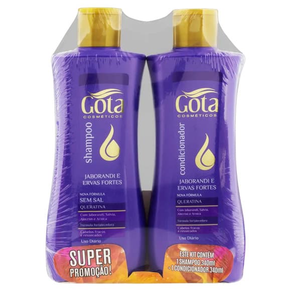 KIT GOTA DOURADA JABORANDI ERVAS FORT