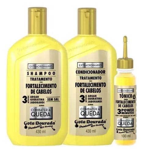 KIT SH + COND GOTA DOURADA GRATIS TONIC
