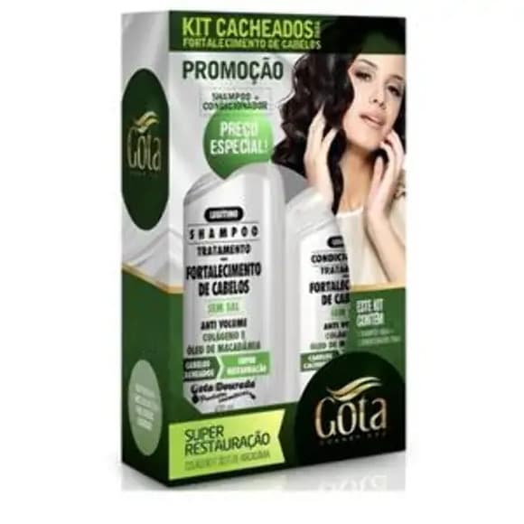 KIT GOTA DOURADA SH+COND CACHEADOS