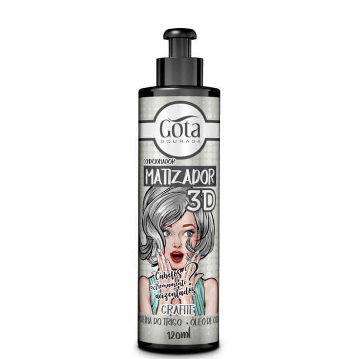 MATIZADOR 3D 120ML GRAFITE GOTA DOURADA