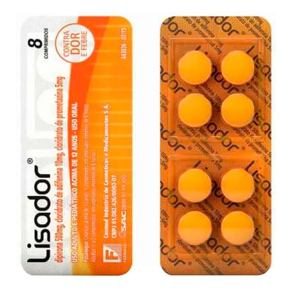 LISADOR 500MG 25BLX8CPR