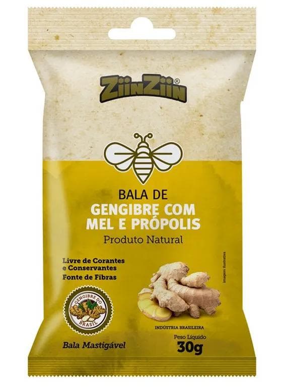 BALA DE GENGIBRE MEL PROPOLIS 40G