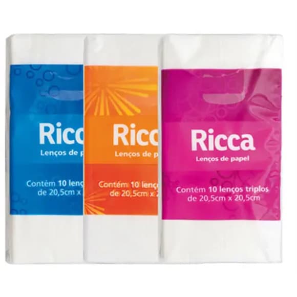 LENCO PAPEL BOLSO RICCA 10UN