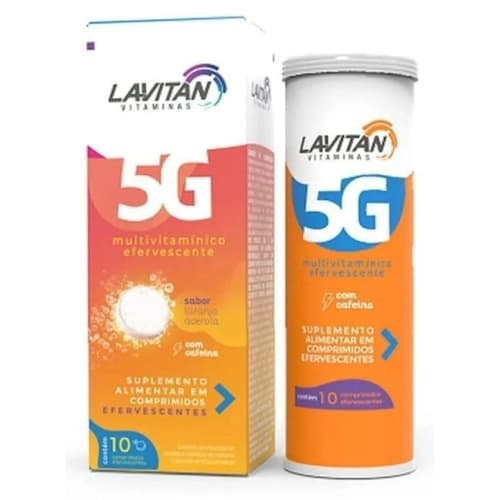 LAVITAN 5G C/10CPR E FERV-LARANJA/ACEROLA