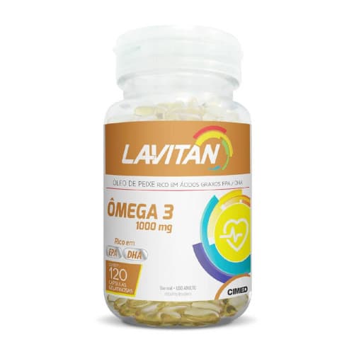 LAVITAN OMEGA 3 1000 MG CAP GEL FR C/ 120