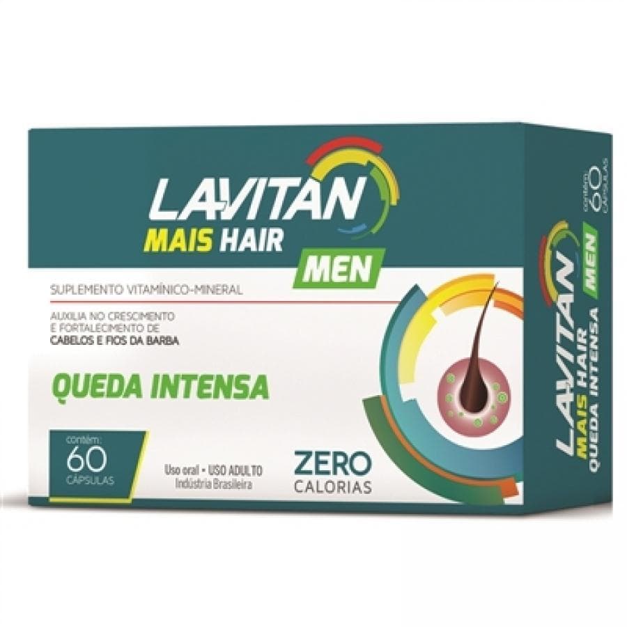 LAVITAN VIT CABELO BARBA HOM CAP C/60