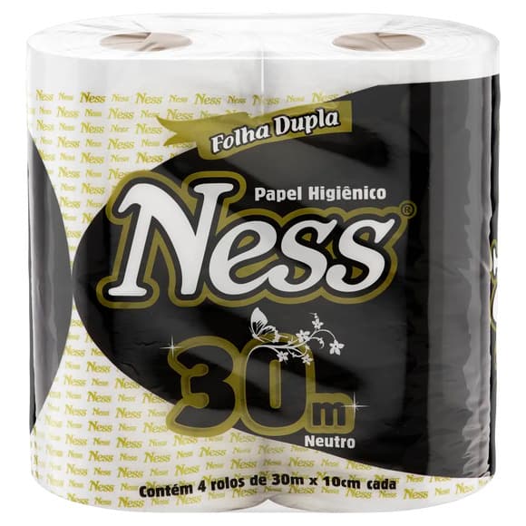 PAPEL HIGIENICO 30 M NESS FOLHA DUPLA