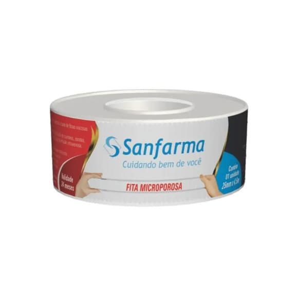 FITA MICROPOROSA 25MMX4,5M SANFARMA