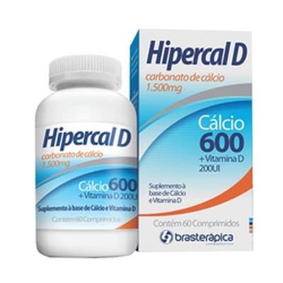 HIPERCAL D 600MG CX 60COMP