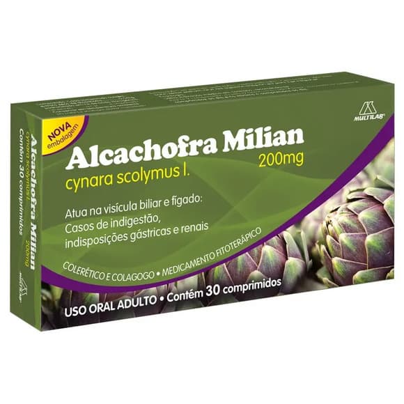 ALCACHOFRA 200MG CX 60COMP