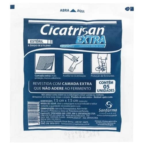 COMPRESSA CICATRISAN EXTRA C/5
