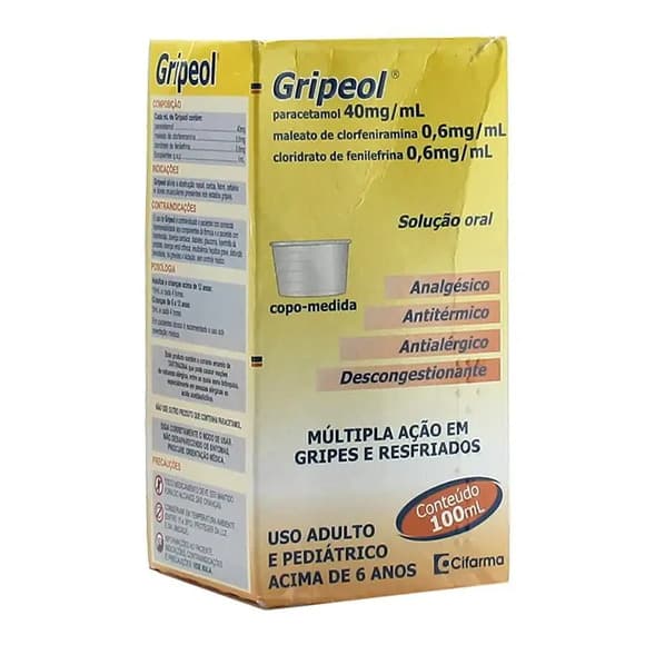 GRIPEOL 200+3+3MG 100ML