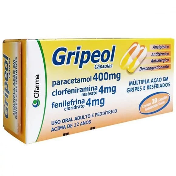GRIPEOL CAP 400+4+4MG 20CAP