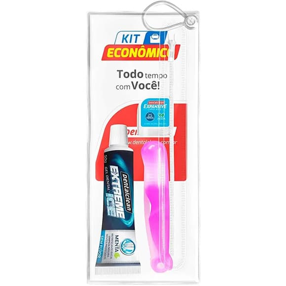 KIT VIAGEM DENTALCLE GEL+ESC+FIO DENTAL
