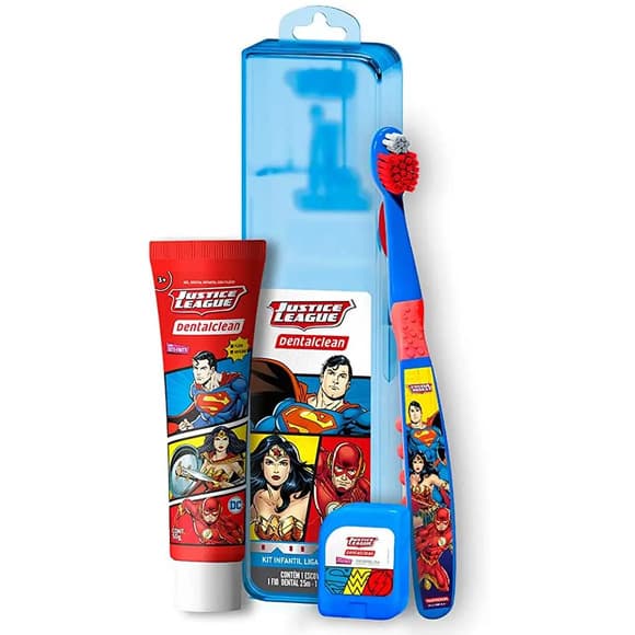 KIT VIAGEM JUSTICE GEL+ESC+FIO DENTAL