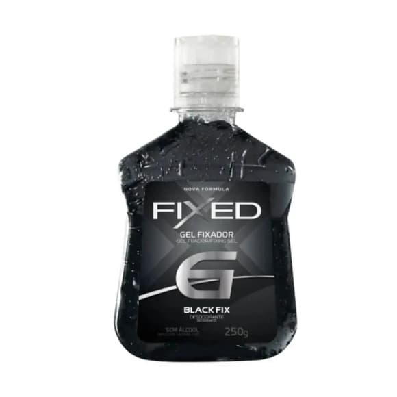 GEL FIX FIXED PRETO HIPER FIXADOR 250G