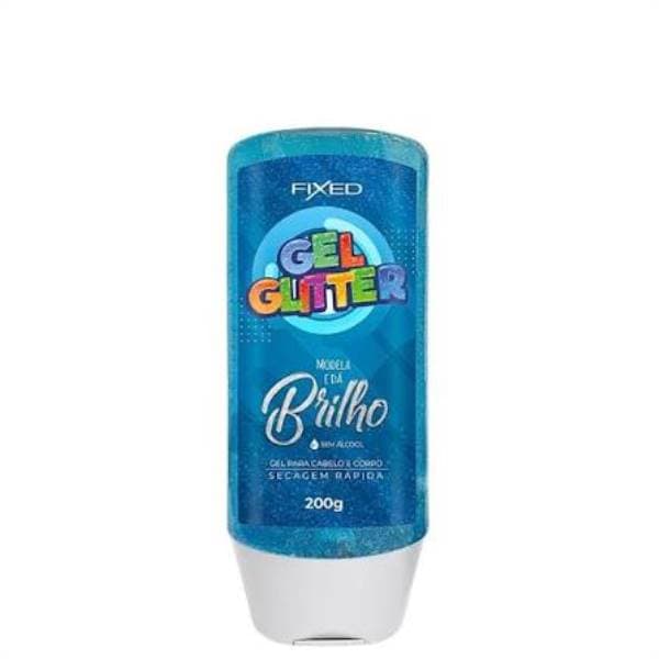 GEL GLITER FIXED AZUL 200G