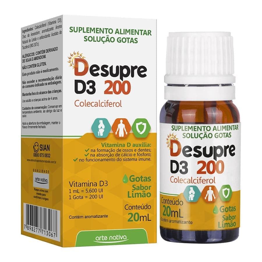 DESUPRE D3 500 UI 20ML SABOR LARANJA