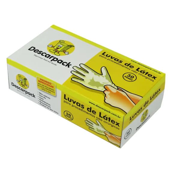 LUVAS DESCARPACK LATEX P 50 PARES