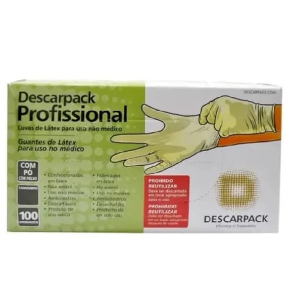 LUVAS DESCARPACK LATEX G 50 PARES