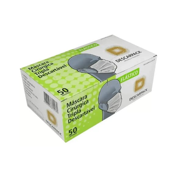 MASC CIRURGICA TIRAS DESC C/50