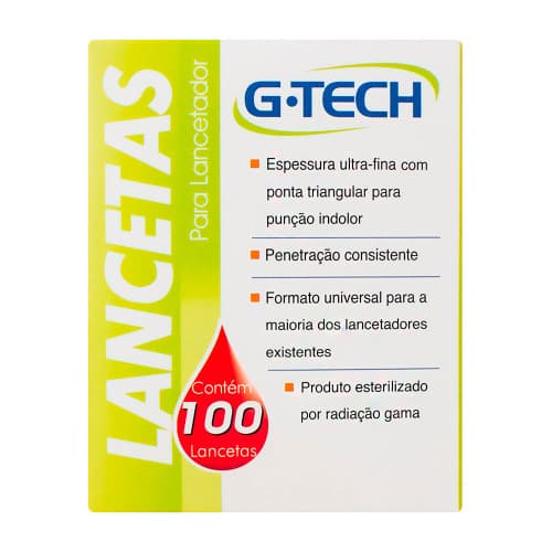 LANCETAS G.TECH C/100